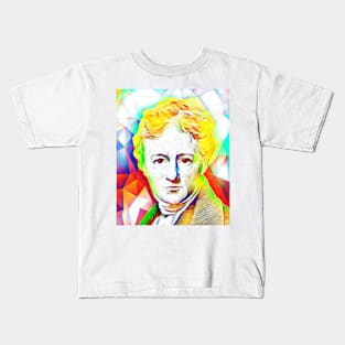 Charles Lamb Colourful Portrait | Charles Lamb Artwork 11 Kids T-Shirt